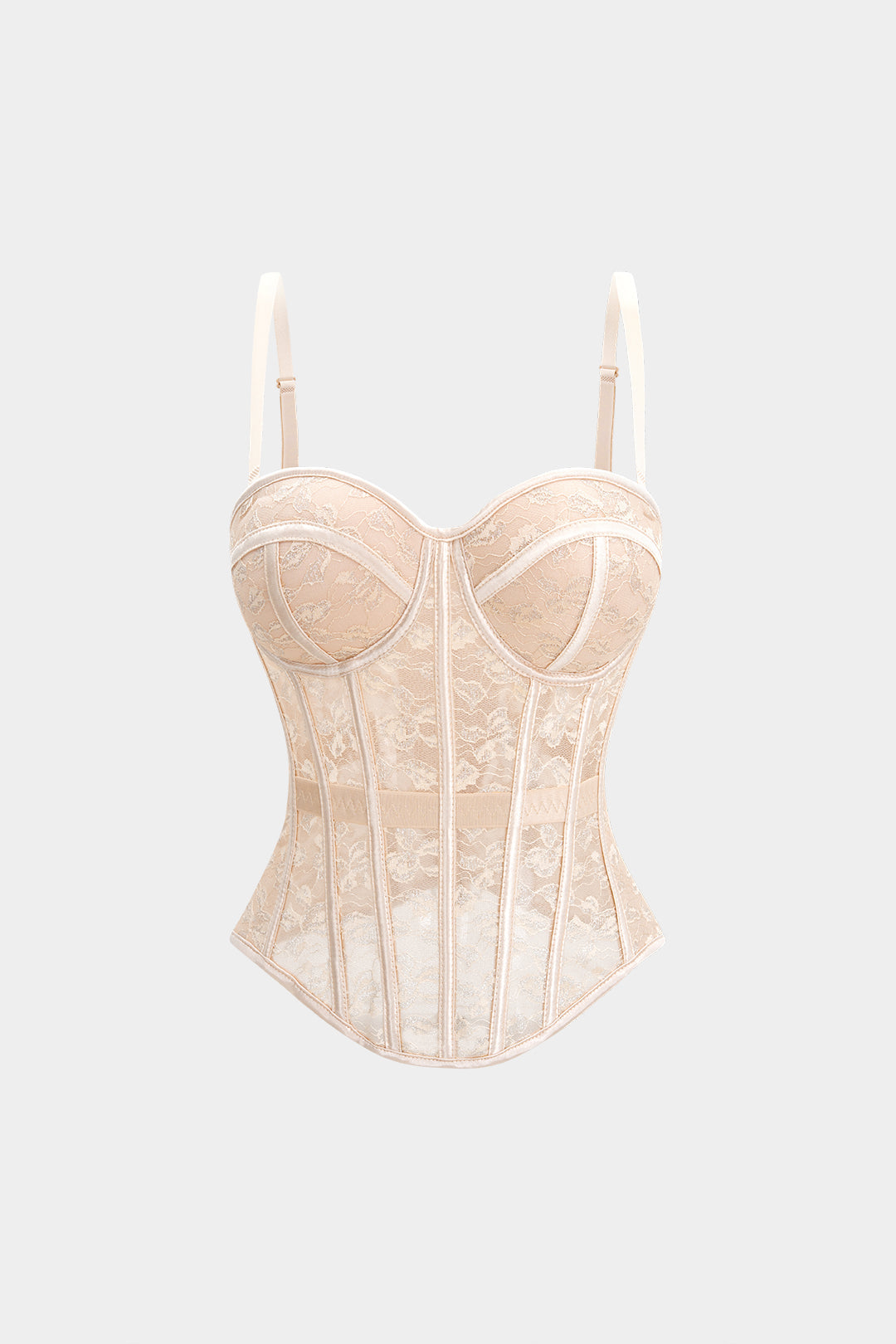 Lace Corset Buckle Cami Top