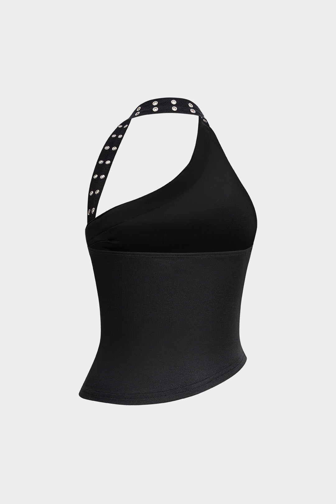 Halter Neck Asymmetrical Tank Top