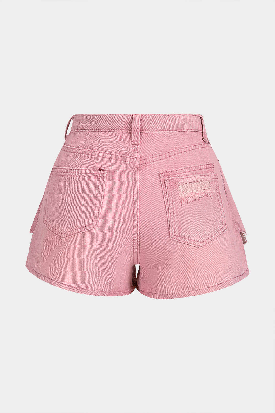 Denim Button Pocket Shorts
