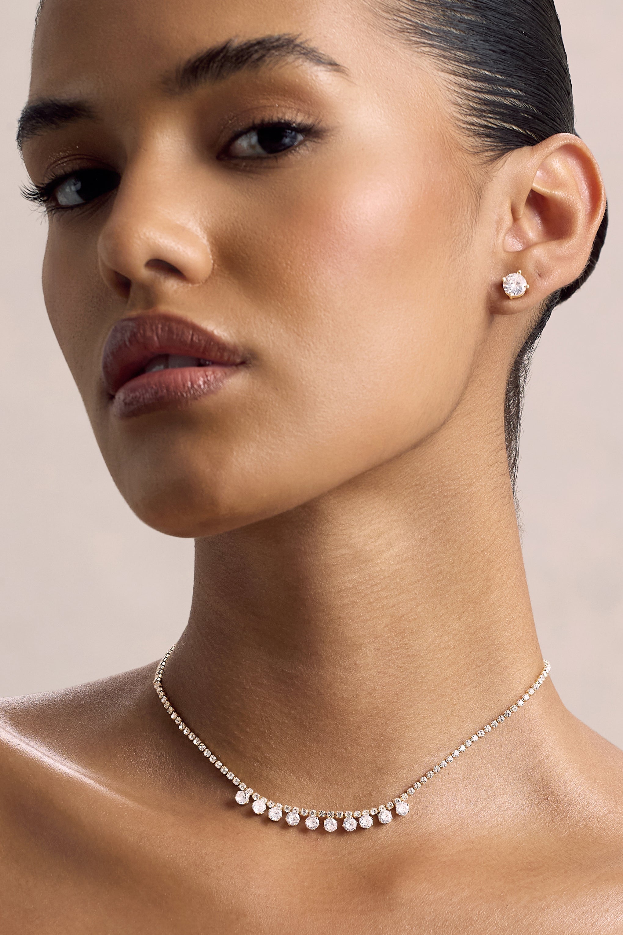 Kinsley | Gold Diamante Necklace