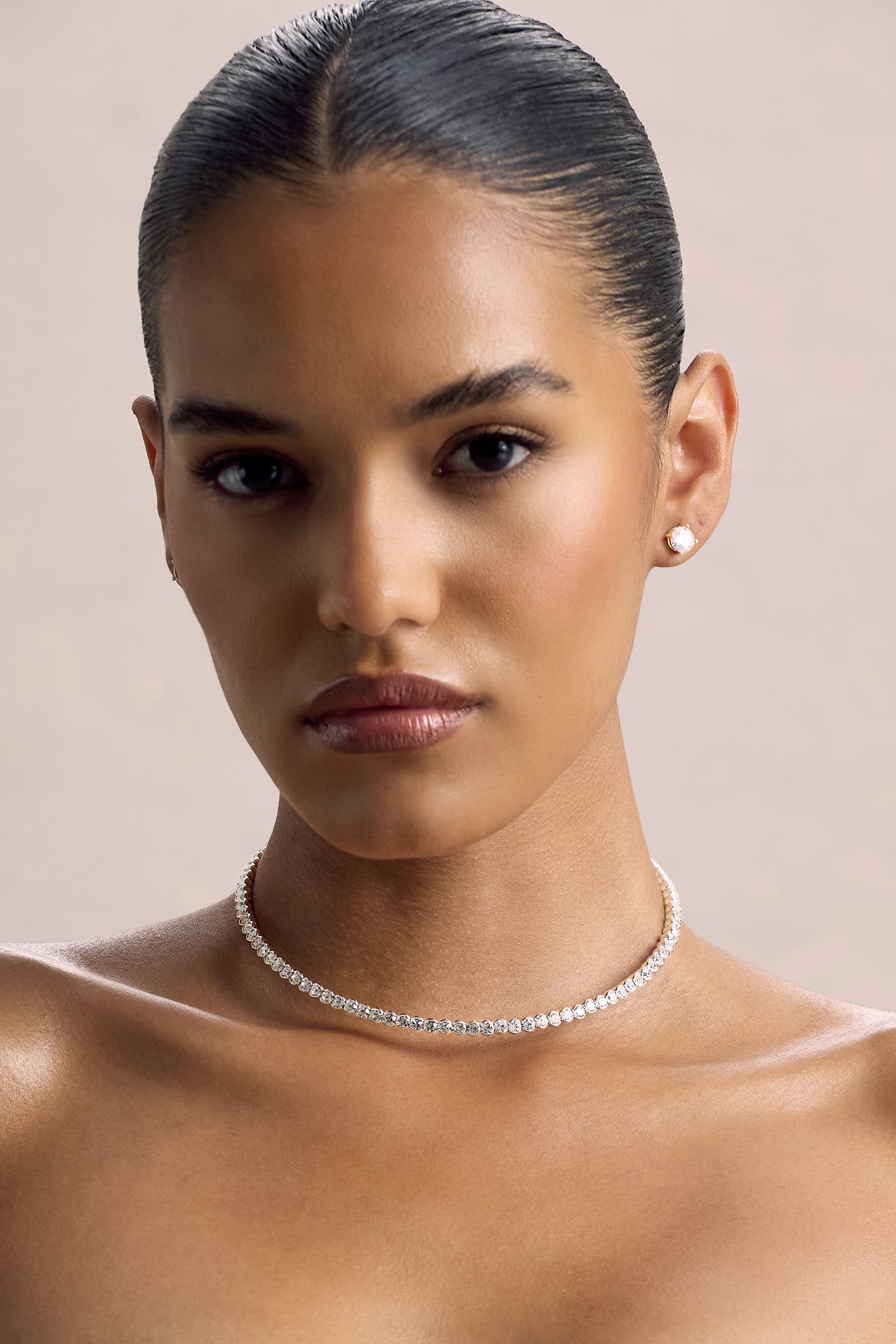 Luminara | Silver Diamante Necklace