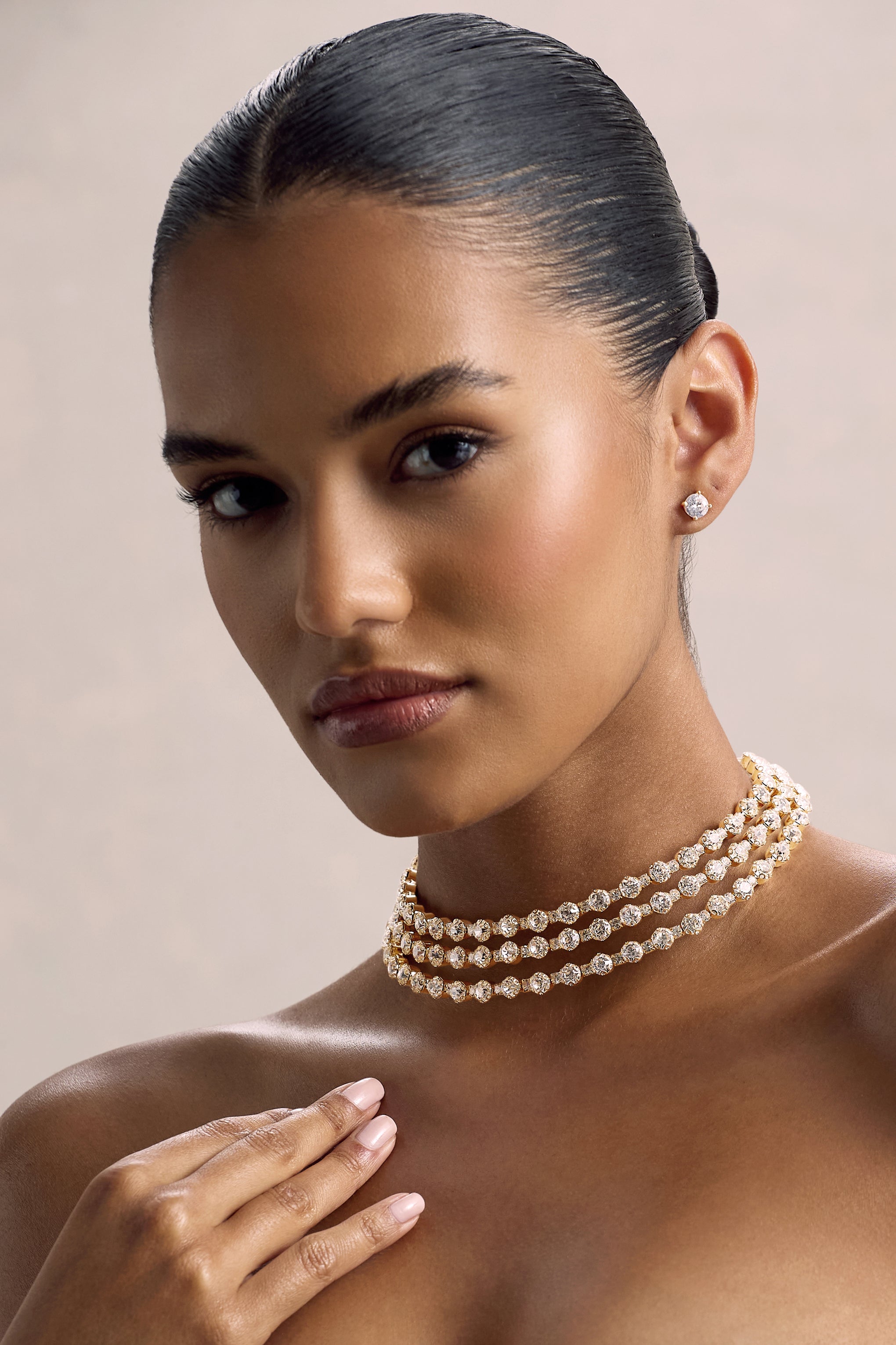 Vivid | Gold Diamante Necklace