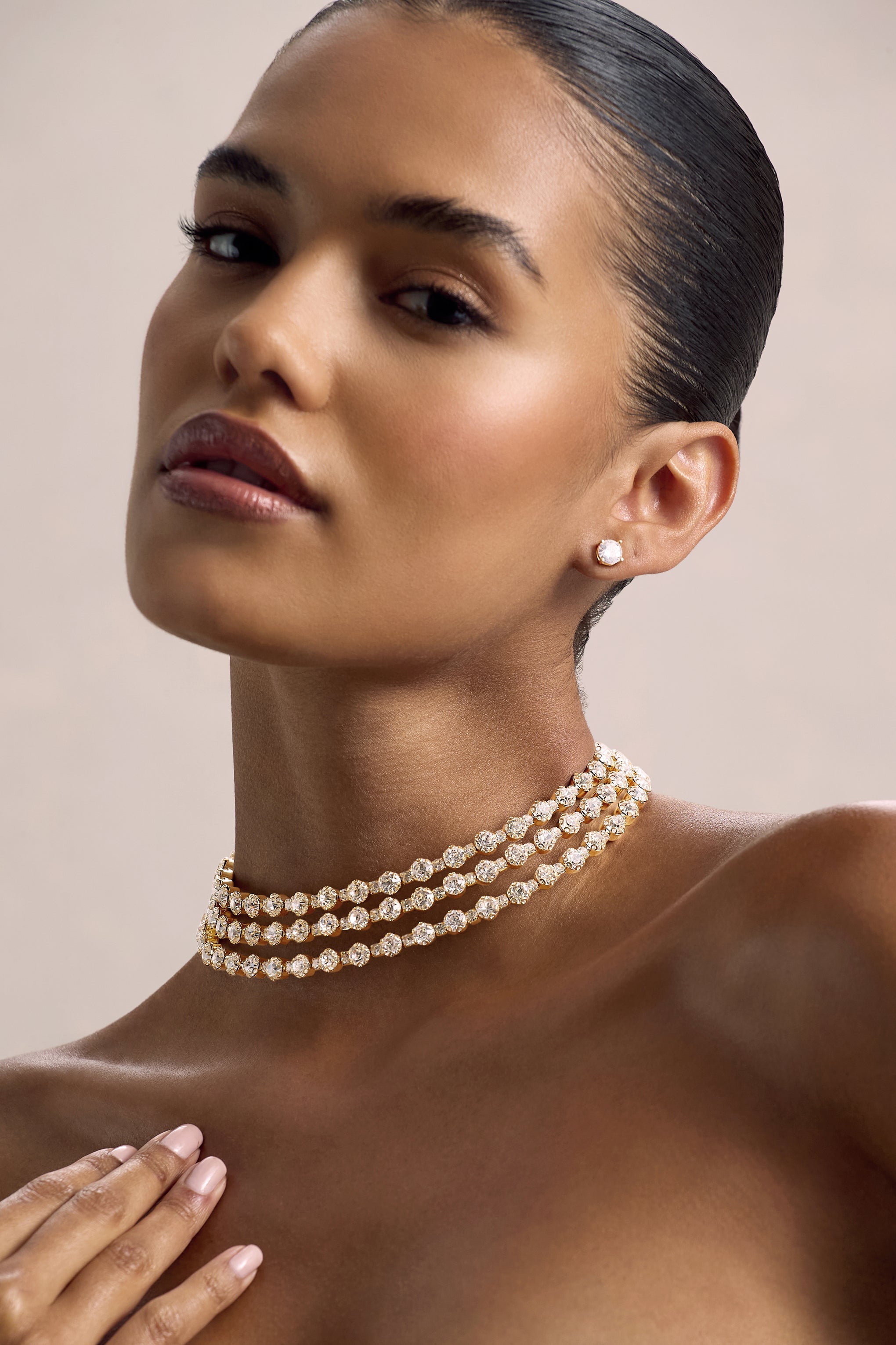 Vivid | Gold Diamante Necklace