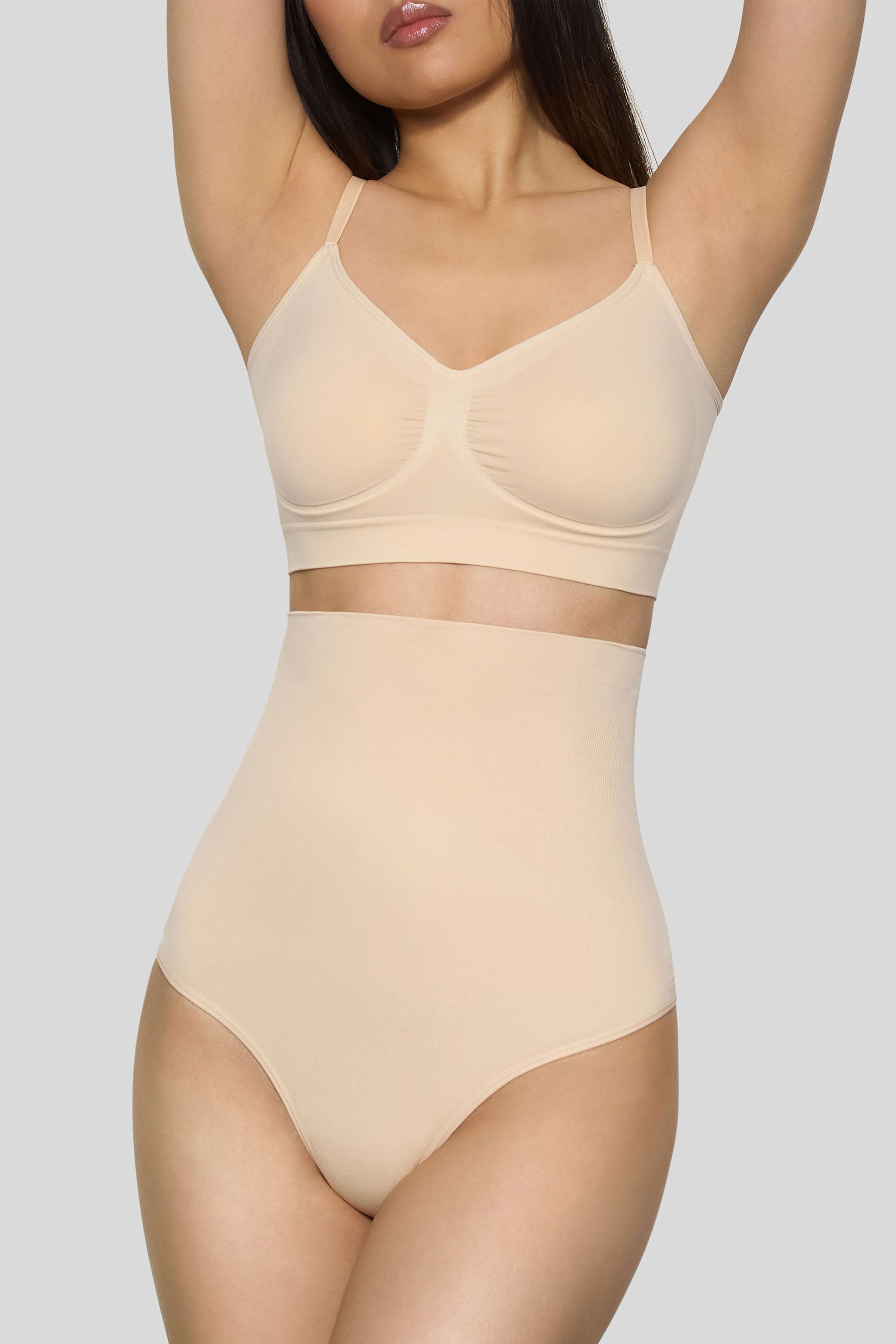 BOOMBA | Sand High-Waisted Thong Shapewear