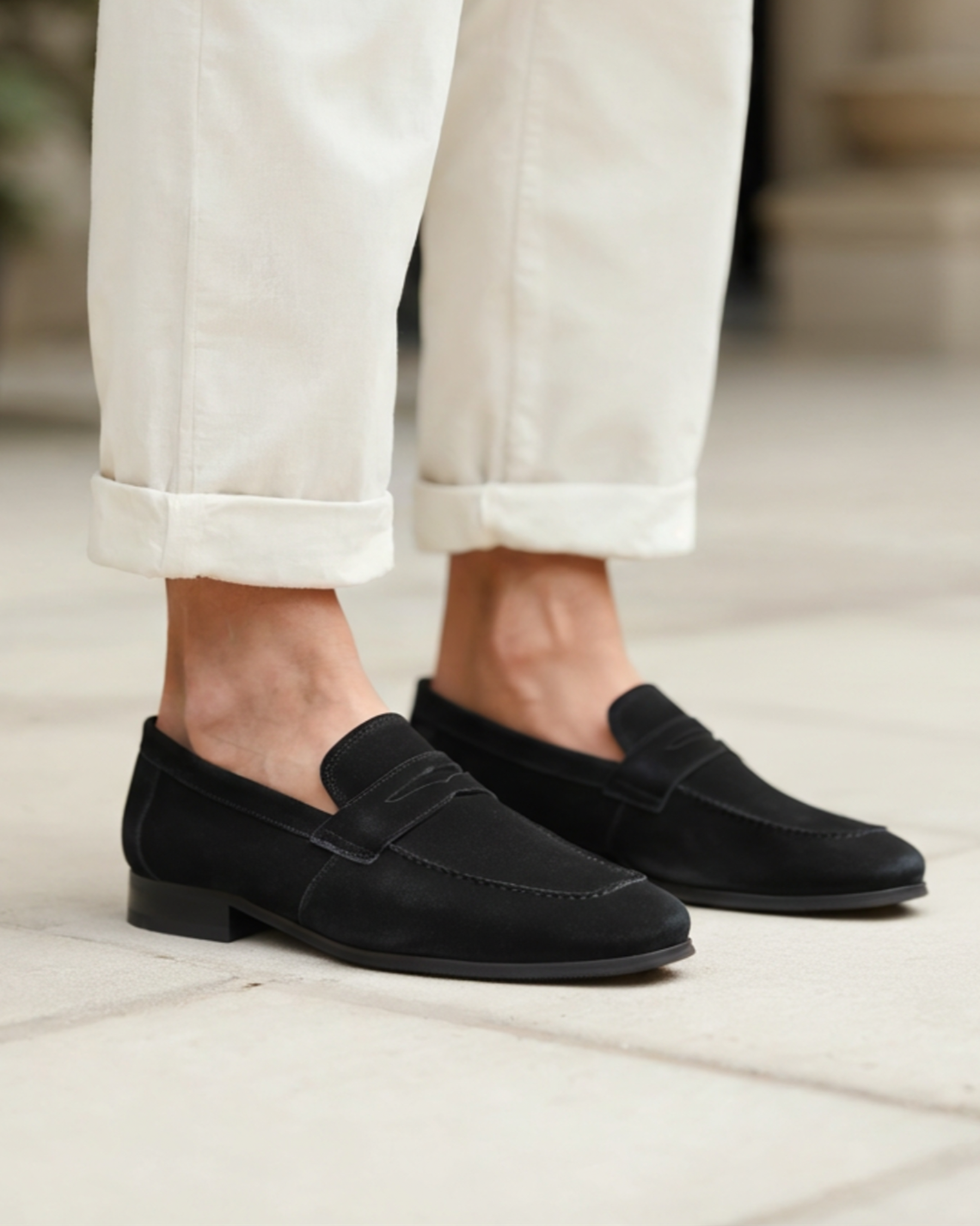 Emberline Suede Penny Loafers