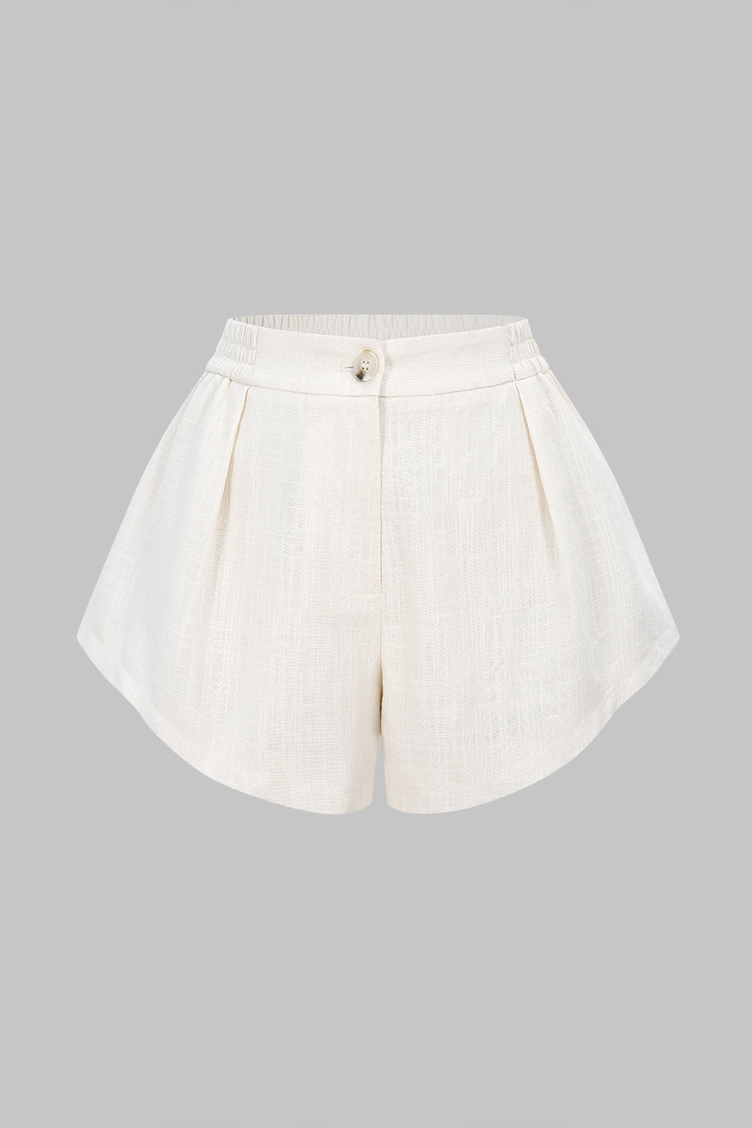 Shirred Waistband Wide Leg Shorts