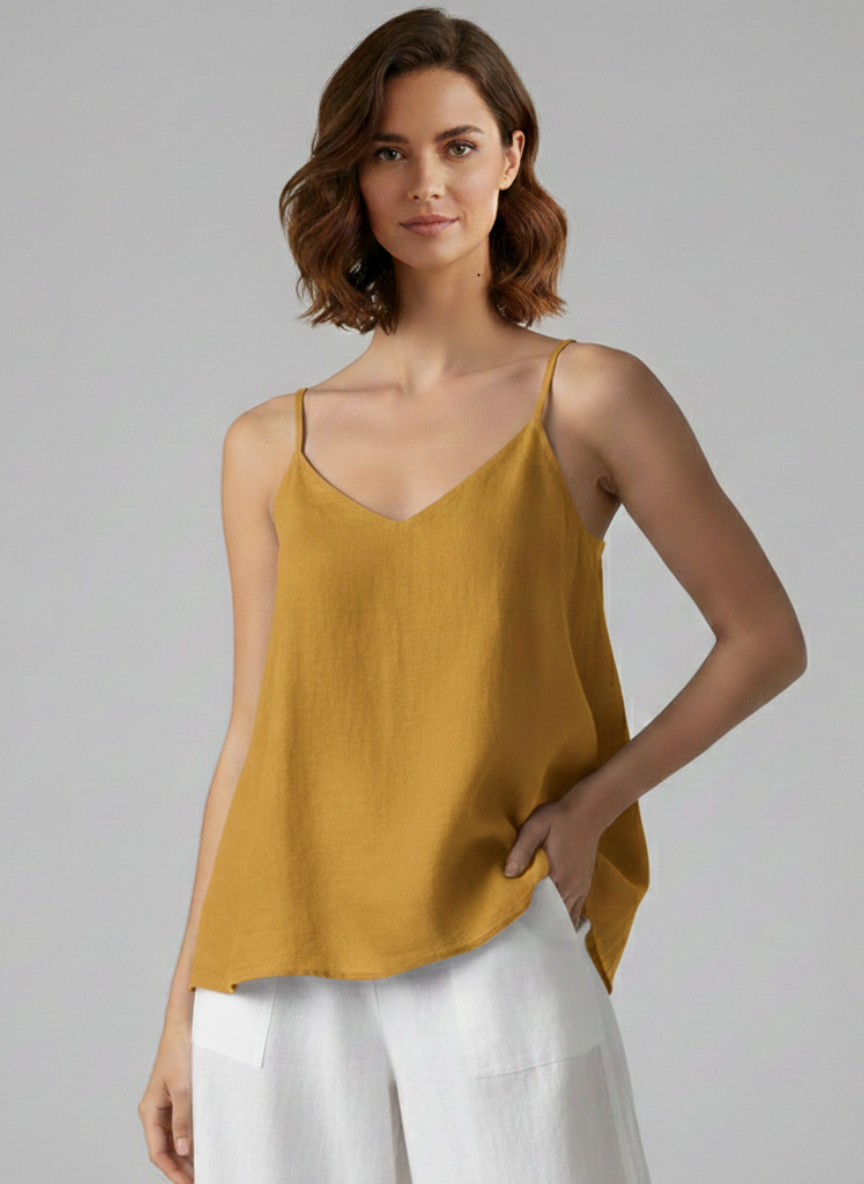 Solid Color Casual Sleeveless Tank Top