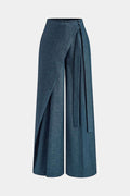 Tie Front Asymmetrical Pants