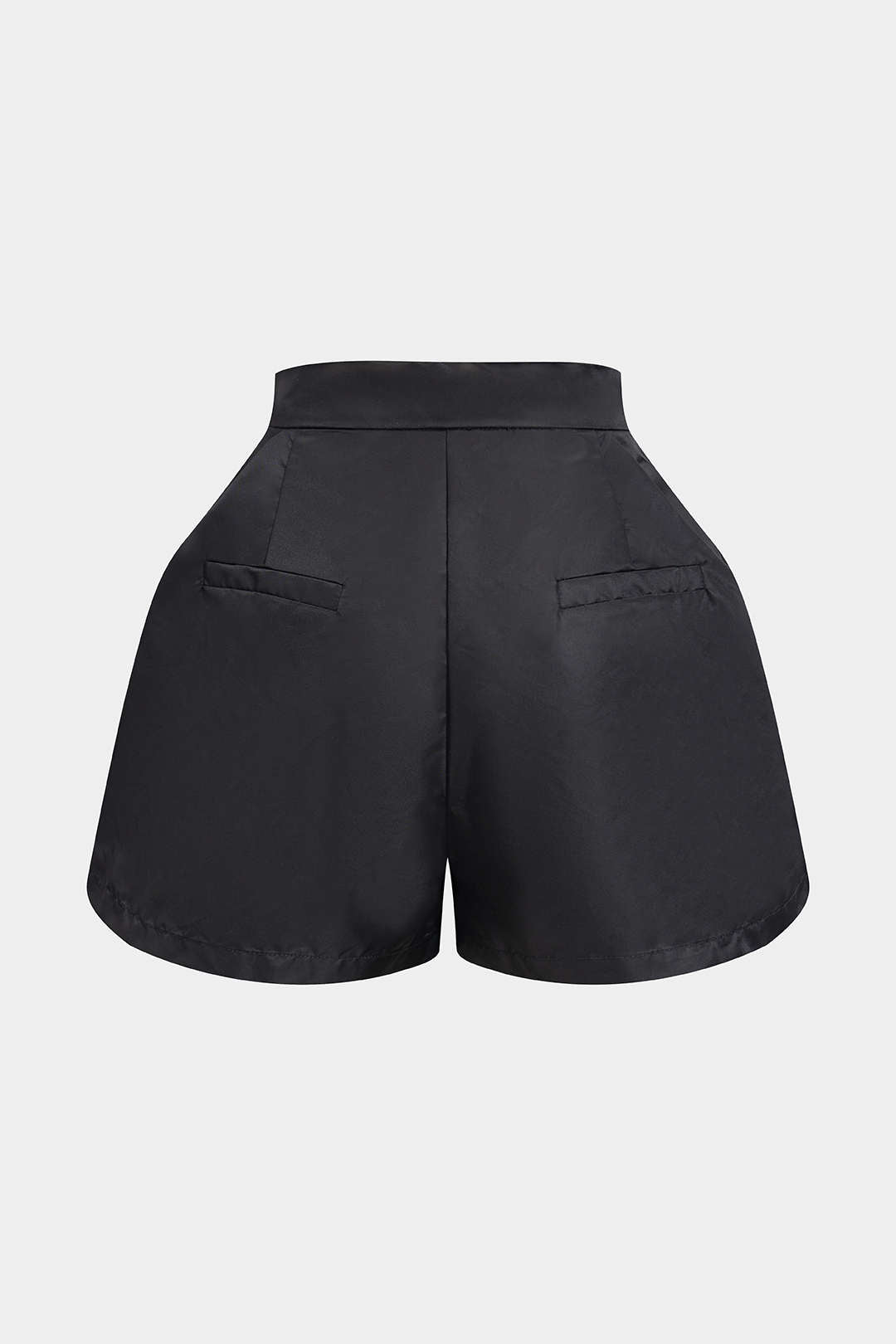 Puff Wide Leg Zipper Shorts