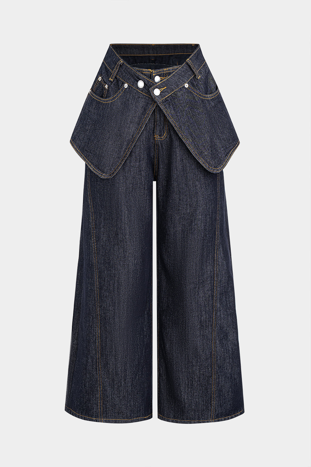 Denim High Waist Wide Leg Jeans