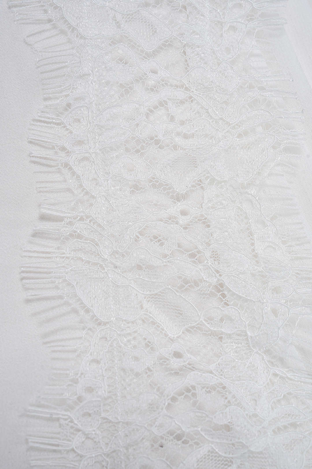 Lace Tie-Up Pleated Skirt