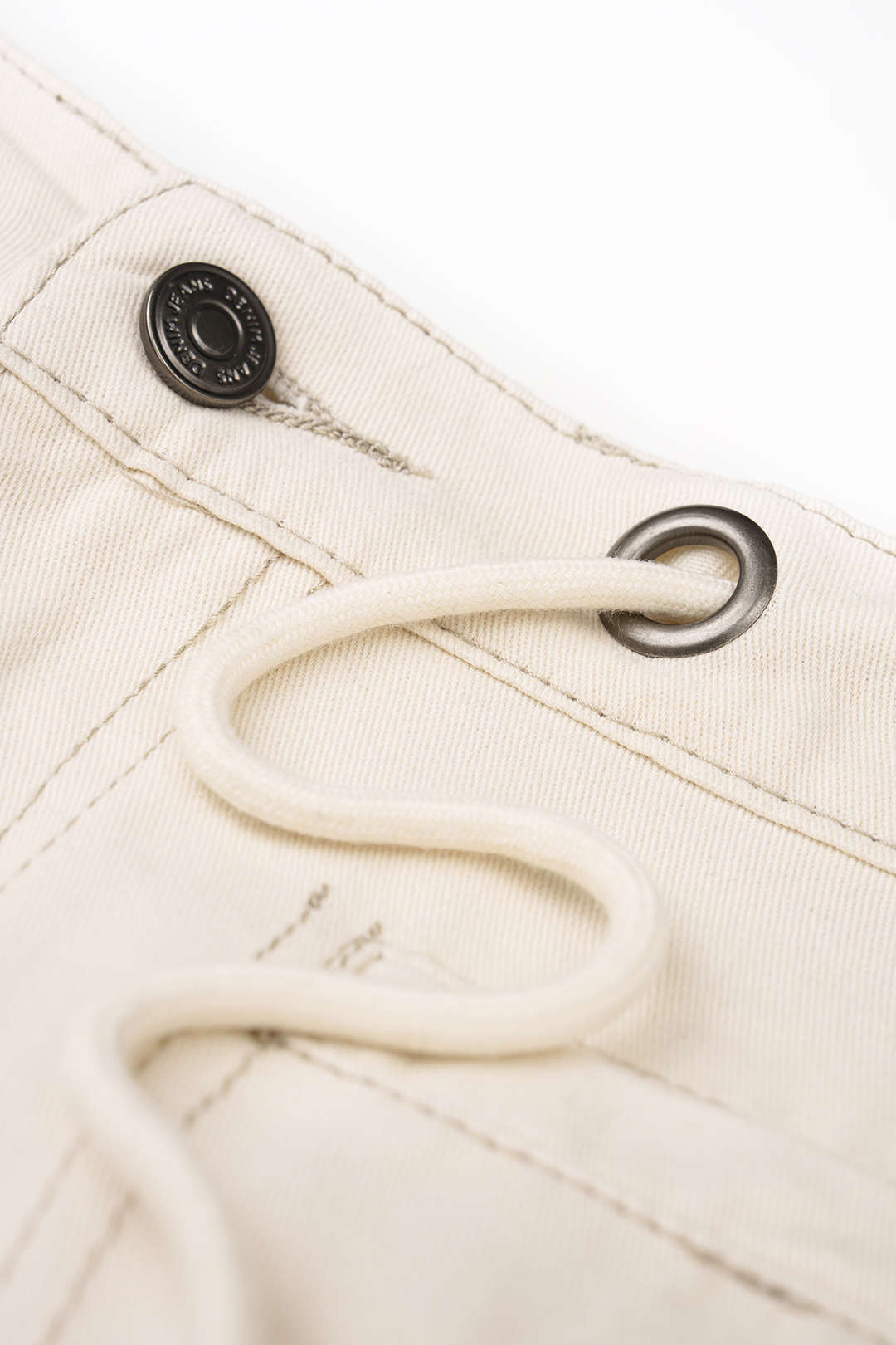 Denim Belted Pocket Shorts