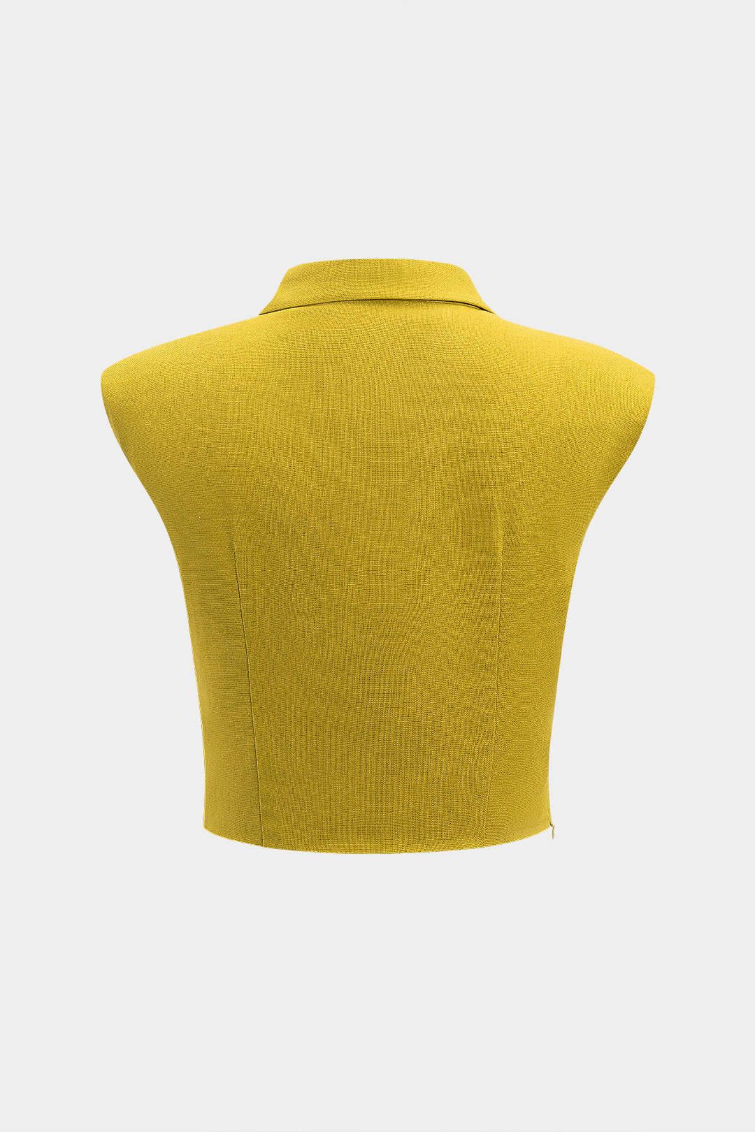 Linen Crossed Ruched Tank Top