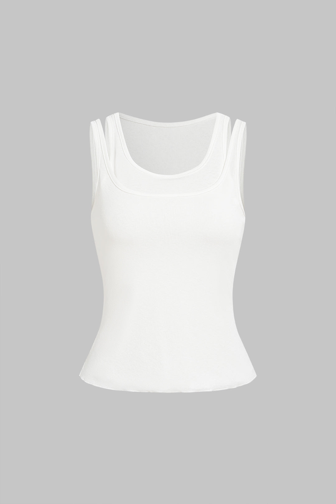 Solid Round Neck Tank Top