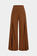 Solid Layered Straight Leg Pants
