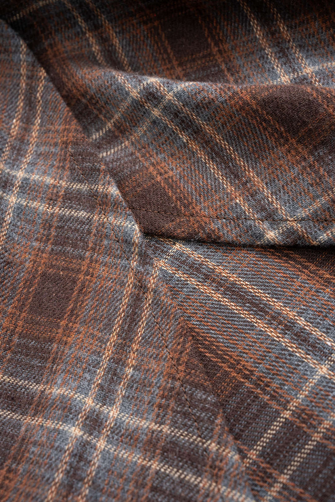 Plaid Print Asymmetrical Ruched Split Skirt