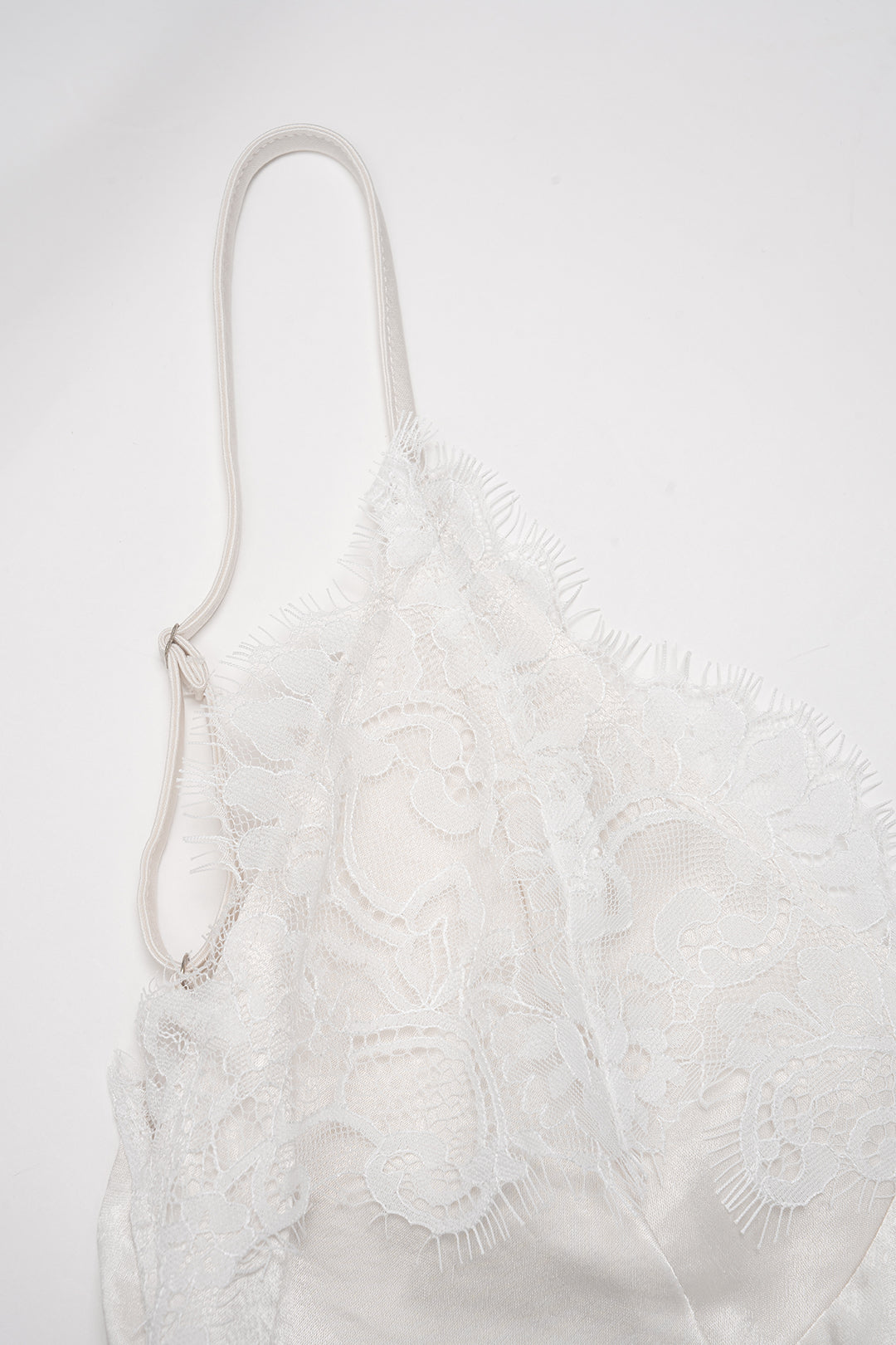 Satin Patchwork Lace Backless Slip Sleeveless Maxi Dress