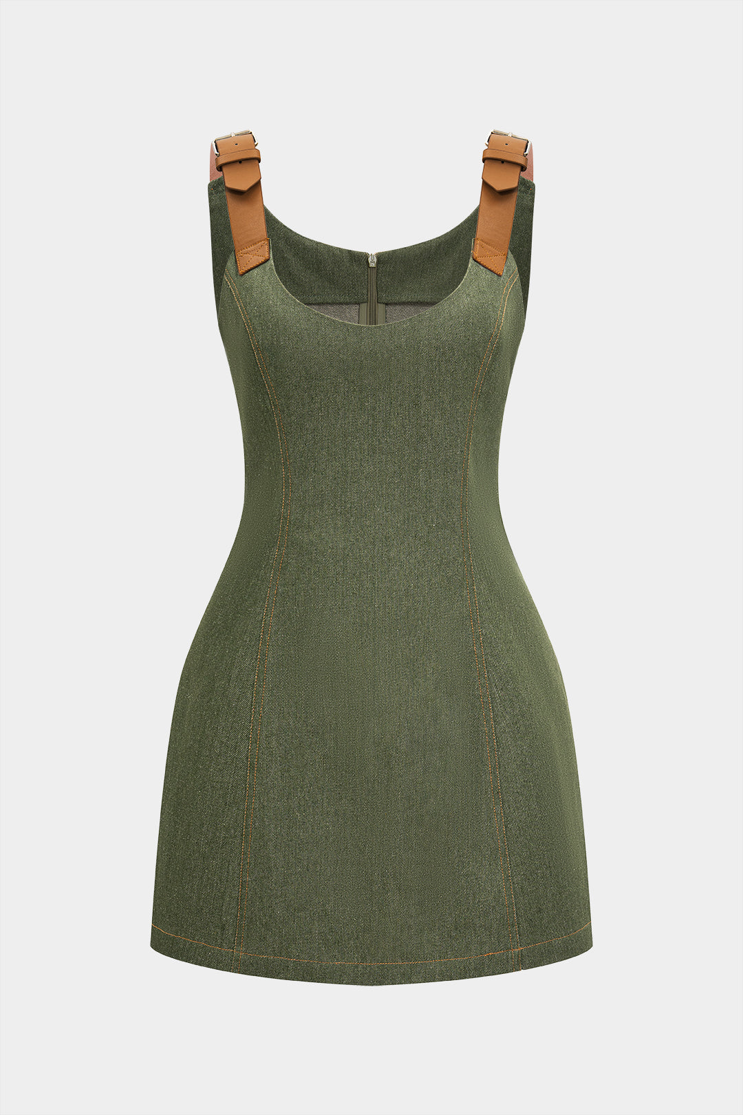 Metallic Decor Sleeveless Dress