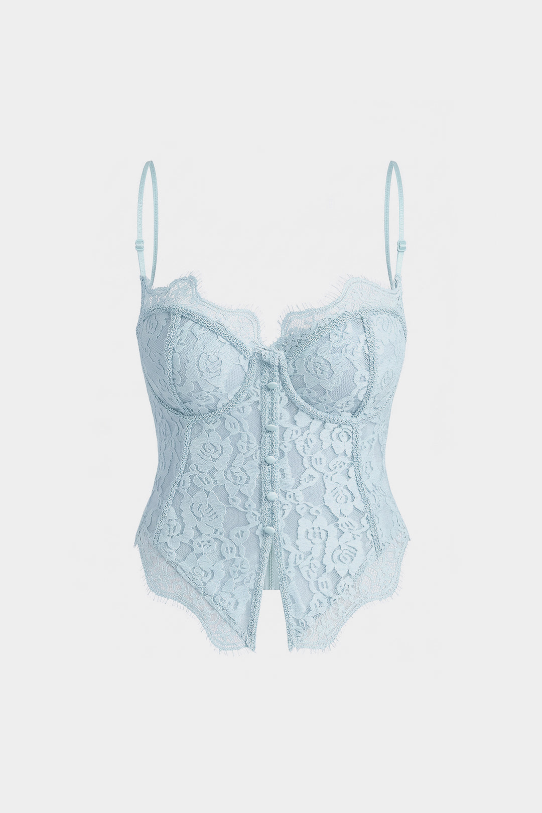 Lace Trim Zipper Cami Top