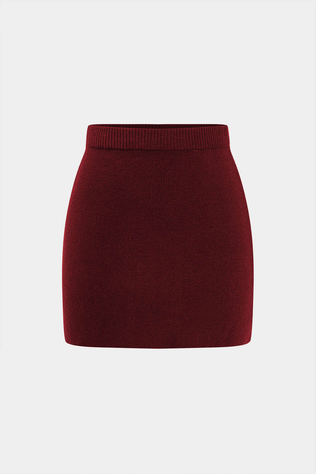 Knit Solid Mini Skirt