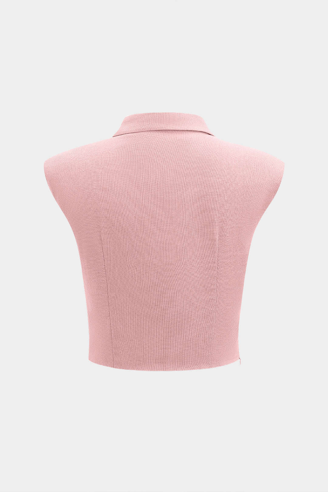 Linen Crossed Ruched Tank Top