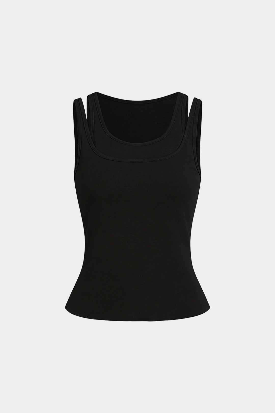 Solid Round Neck Tank Top