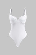 Solid Bustier Sleeveless Bodysuit