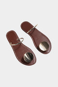Metallic Round Decor Ring Sandals