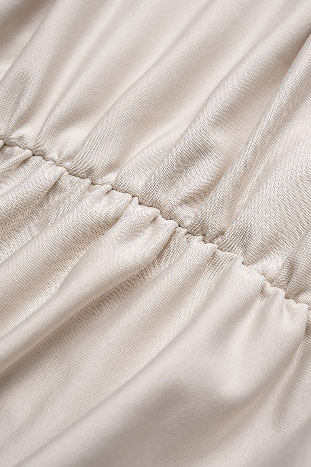 Solid Woven Ruched Tube Top