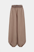 Patchwork Shirred Balloon Pants