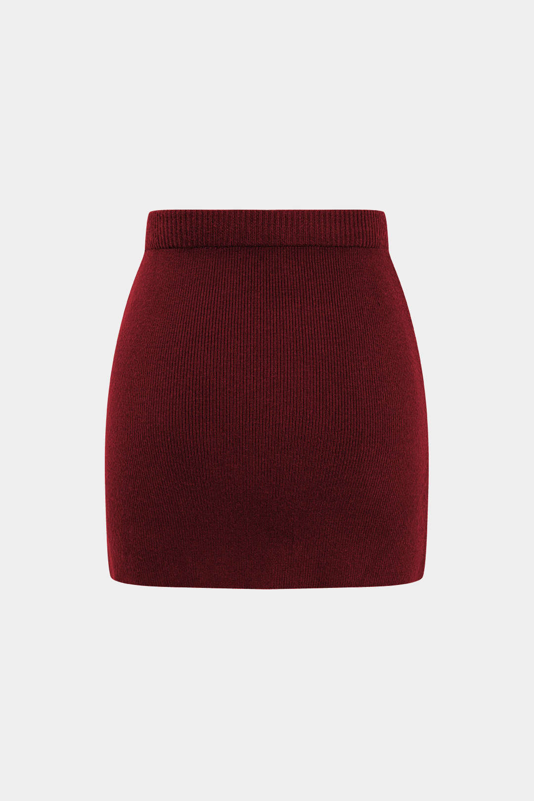 Knit Solid Mini Skirt