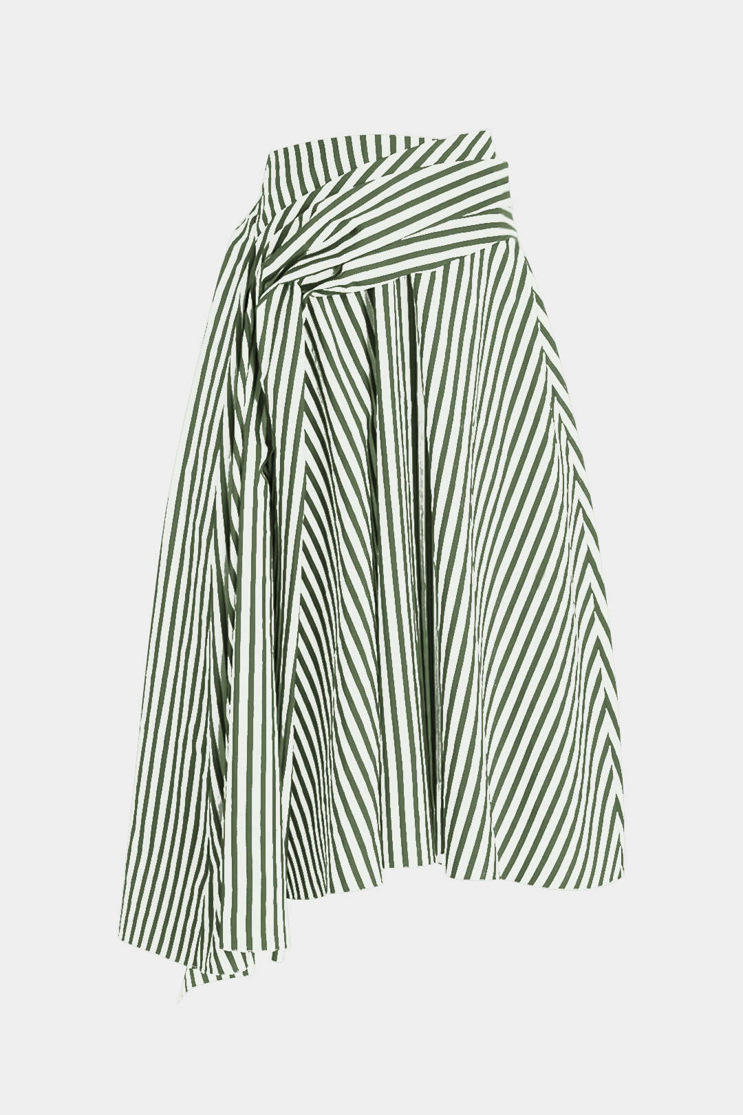 Contrast Stripe Tie Skirt