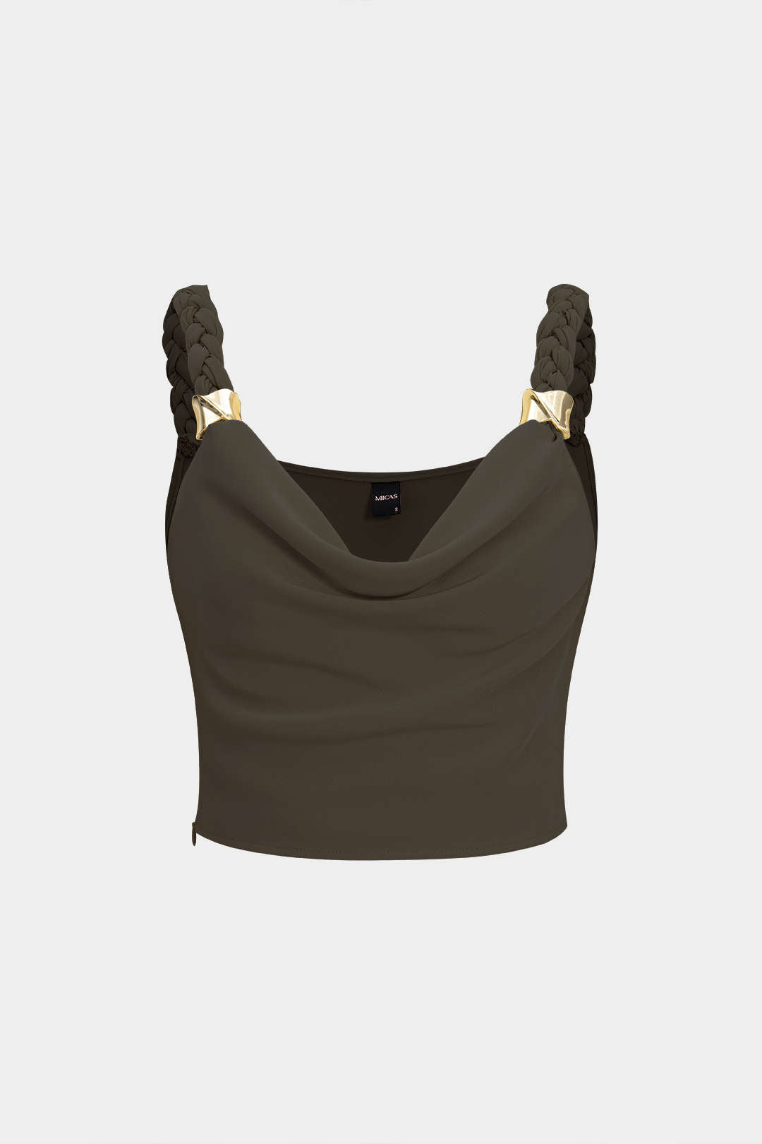 Braided Cowl Neck Cami Top