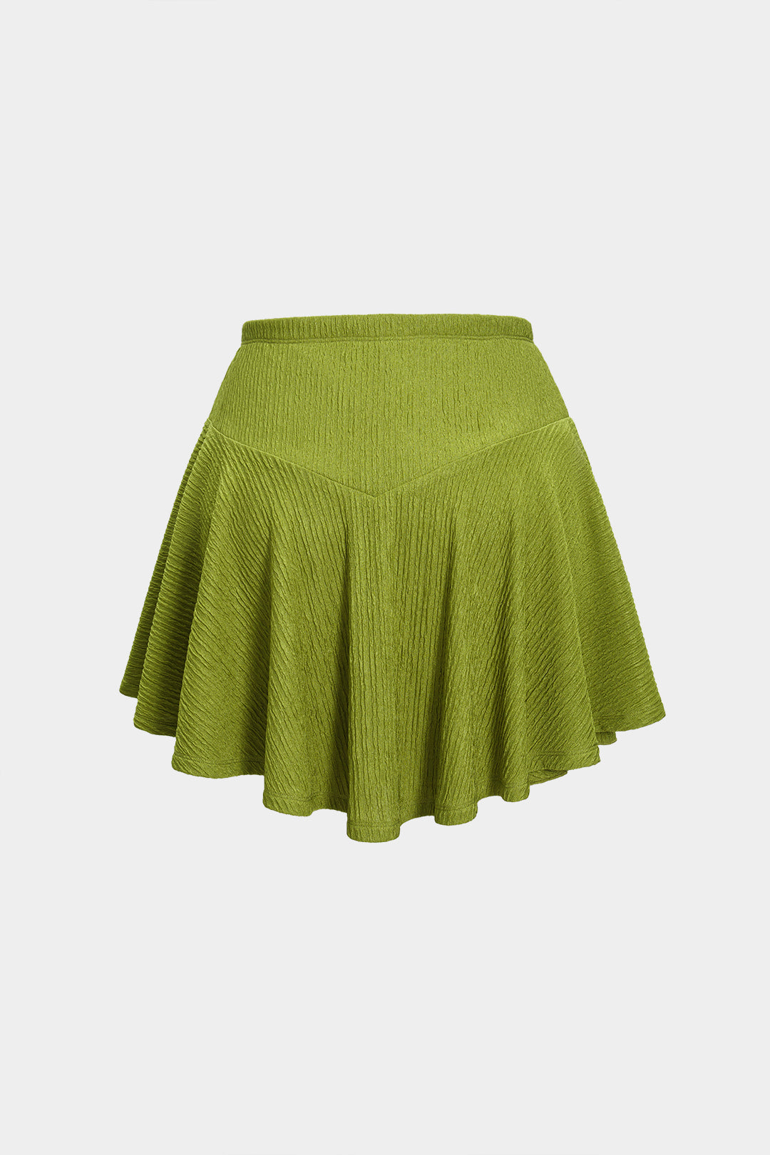 Asymmetrical Tank Top And Ruched Skirt Set