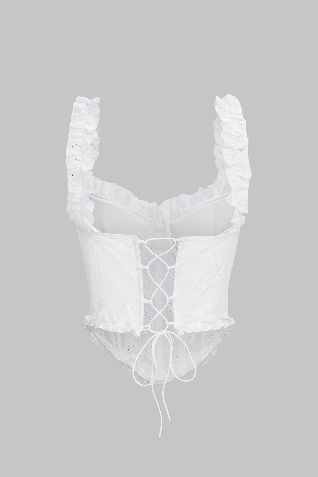 Scallop Edge Corset Cami Top