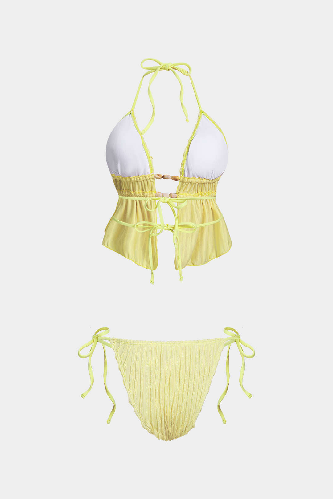Halter Neck Tie-Up Bikini Set