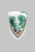 Tropical Leaves Print Tube Top