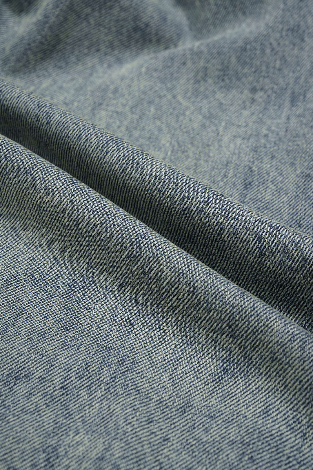 Denim Asymmetrical Frayed Jeans