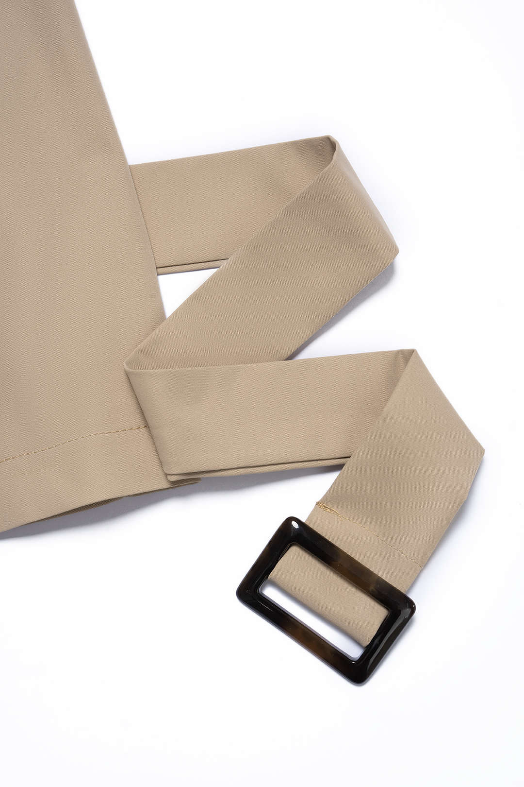 Lapel Belted Button Belted Tank Top And Straight Leg Pants Set