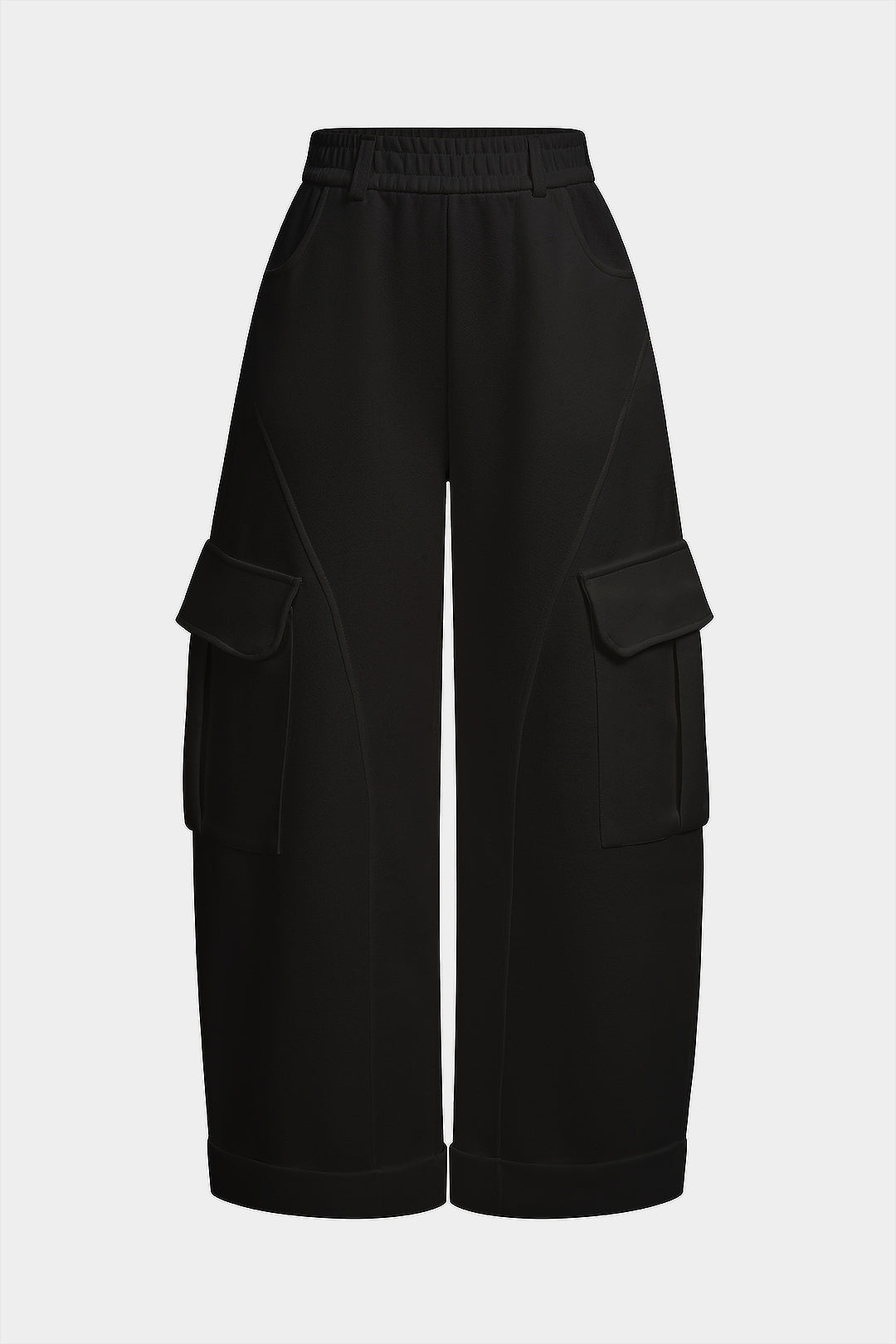 Pocket High Waist Wide Leg Pants