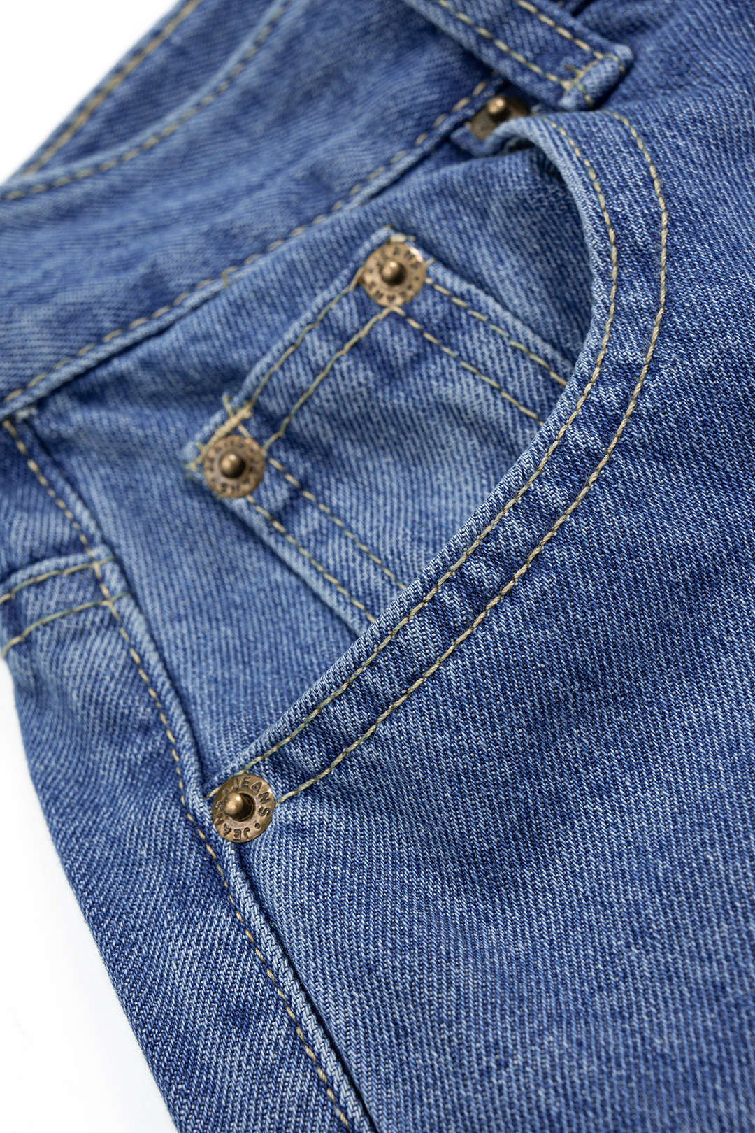 Denim Contrast Wide Leg Jeans