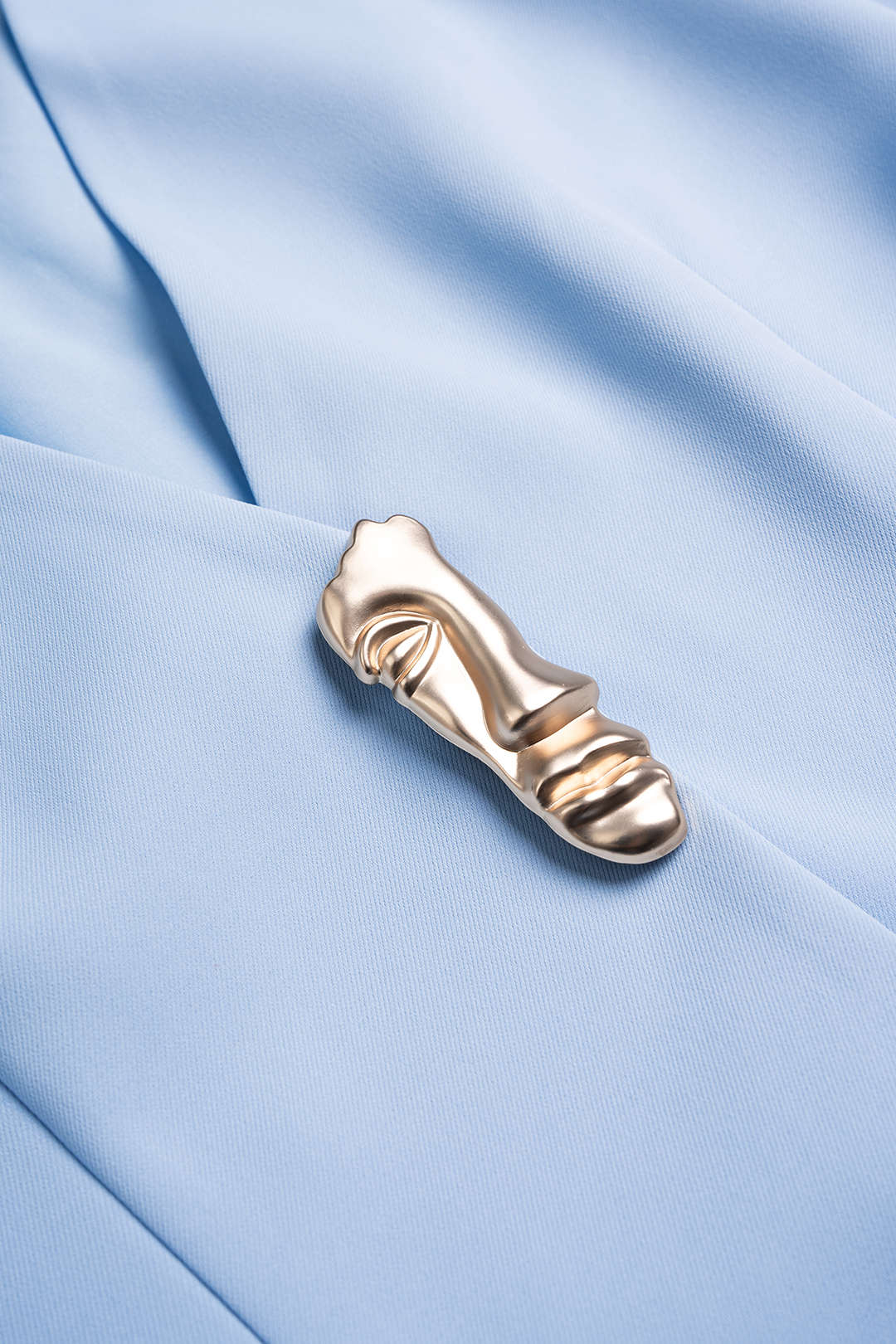 Lapel V-Neck Metallic Short-Sleeve Shirt