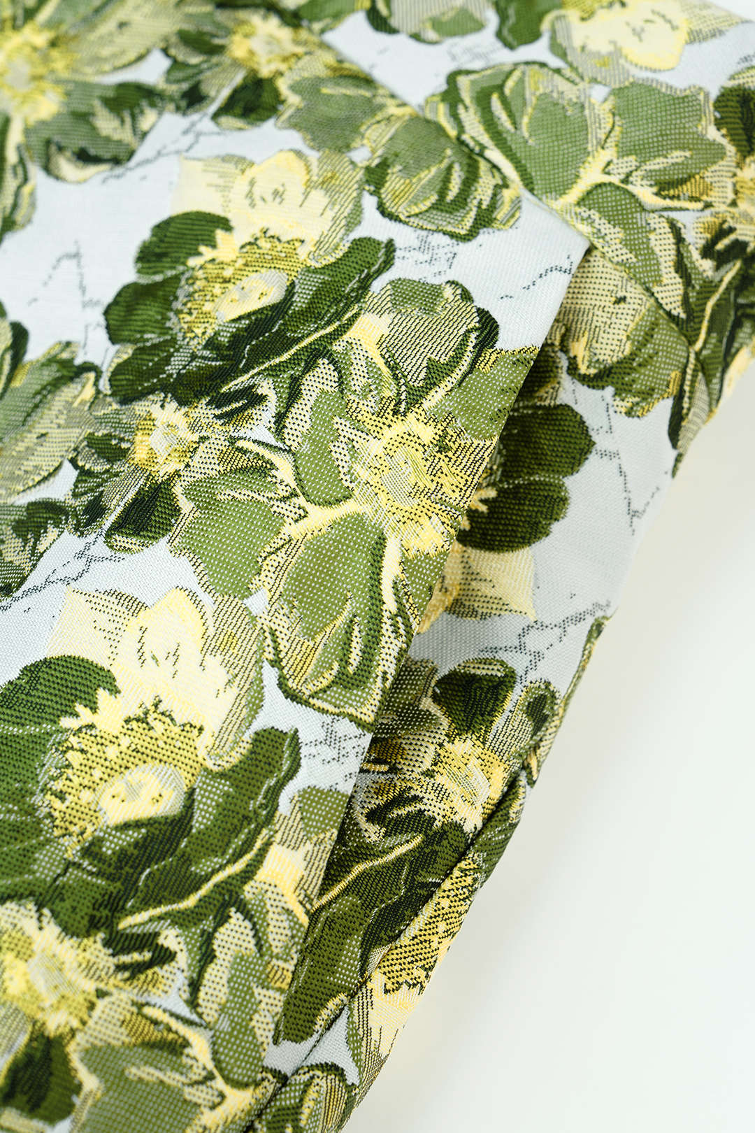 Floral Print Jacquard Wide Leg Shorts