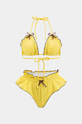 Ruffle Ruched Bikini Set