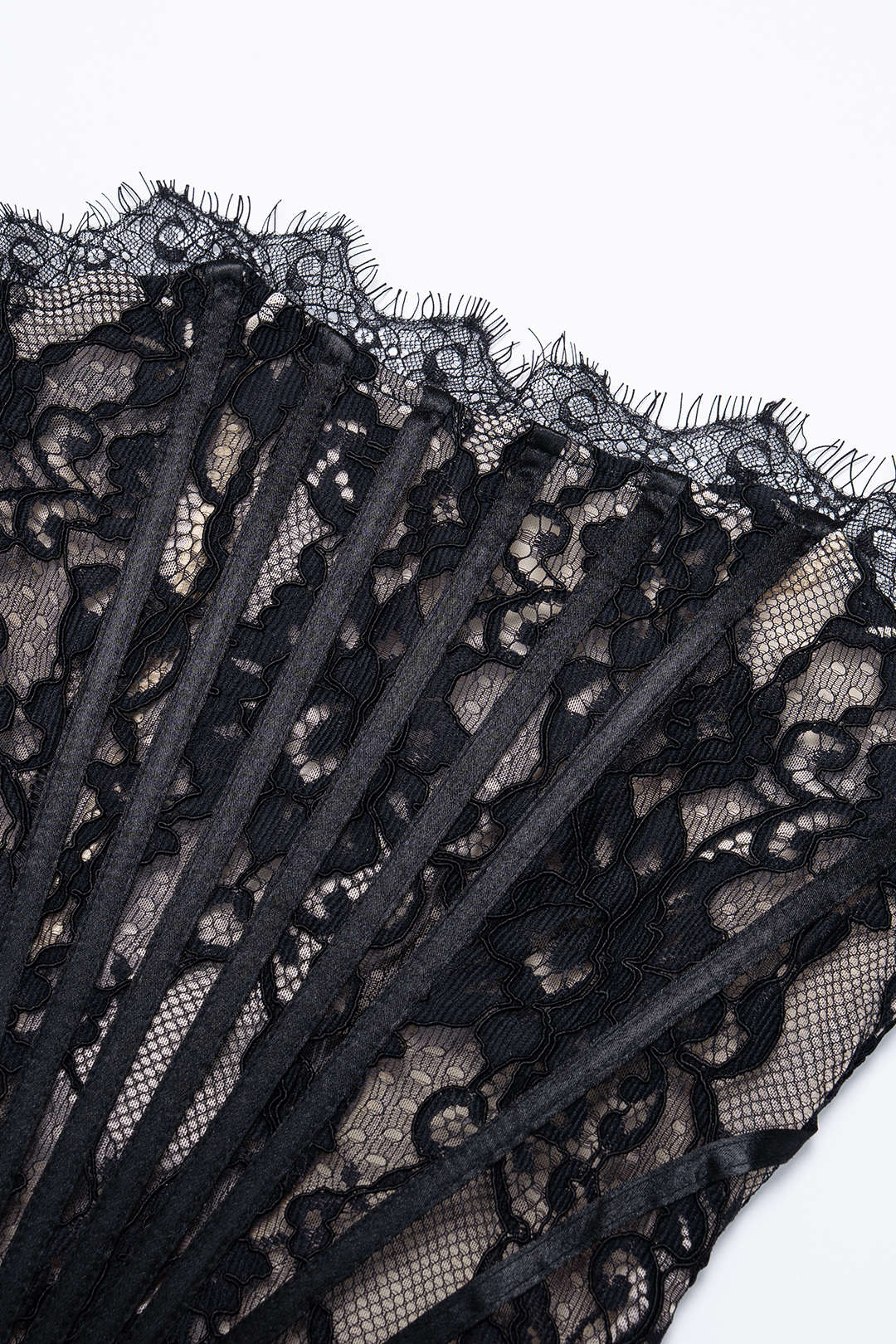 Lace Tie-Back Strapless Sleeveless Mini Dress