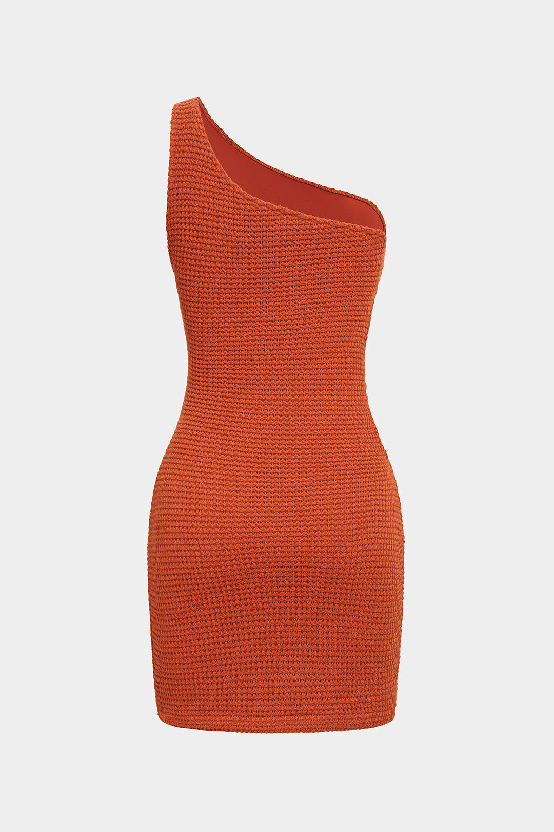 One Shoulder Metallic Cut Out Asymmetrical Sleeveless Mini Dress