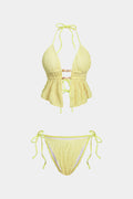 Halter Neck Tie-Up Bikini Set