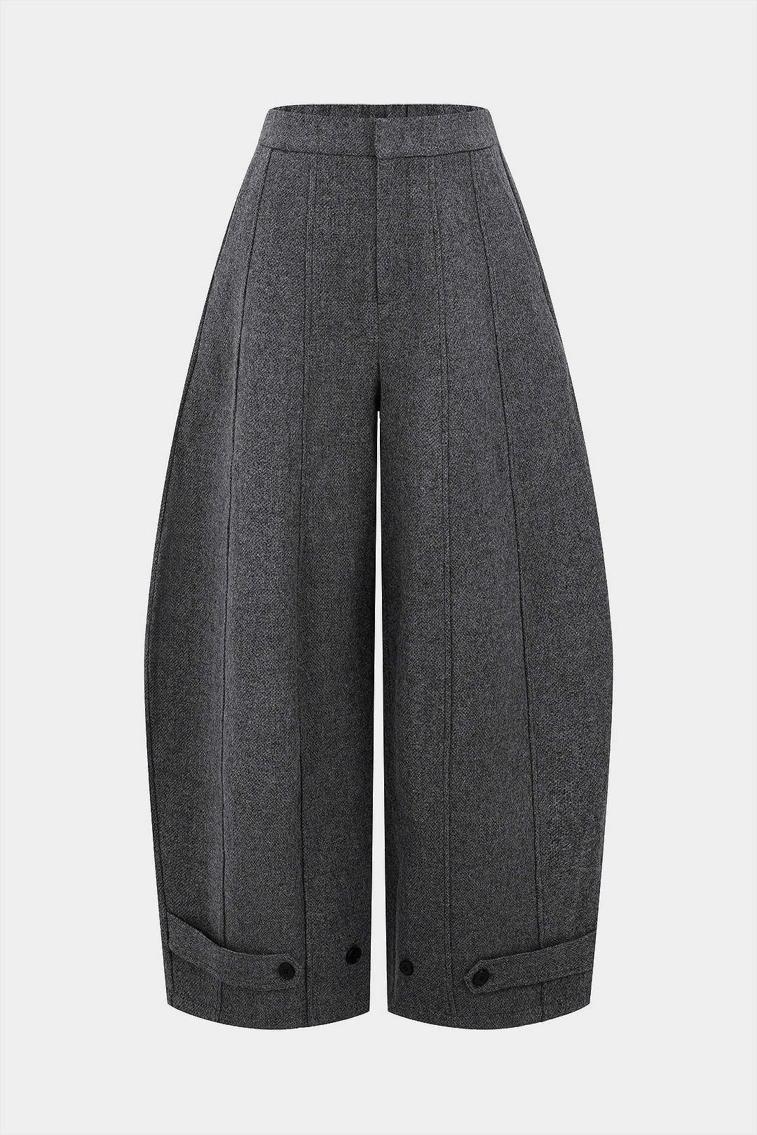 Solid Pocket Wide Leg Pants