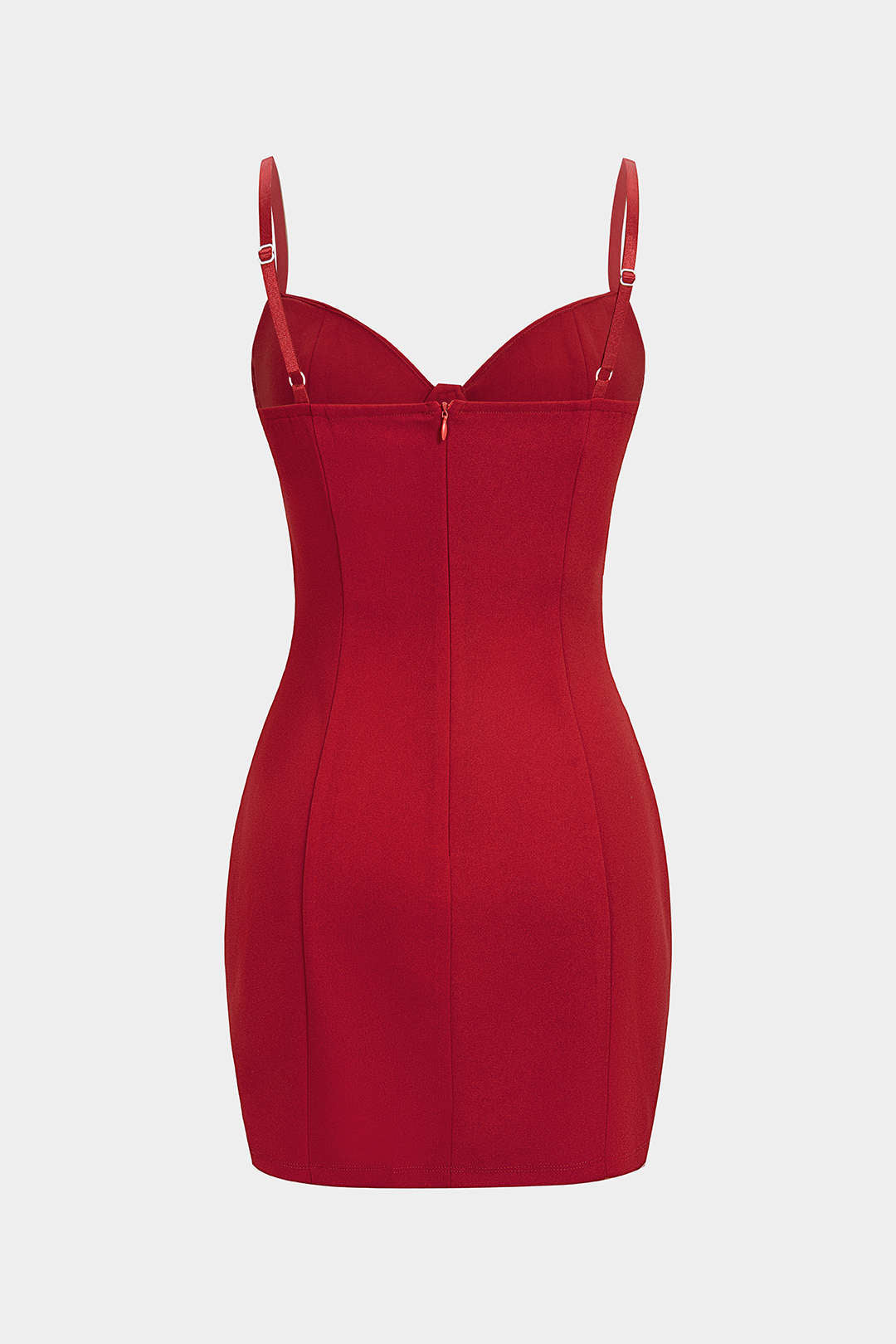 Bustier Zipper Slip Sleeveless Mini Dress