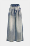 Denim High Waist Wide Leg Jeans